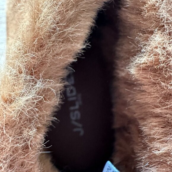 J/SLIDES Faux Fur-Lined Microsuede Booties size 8.5 - Picture 3 of 7